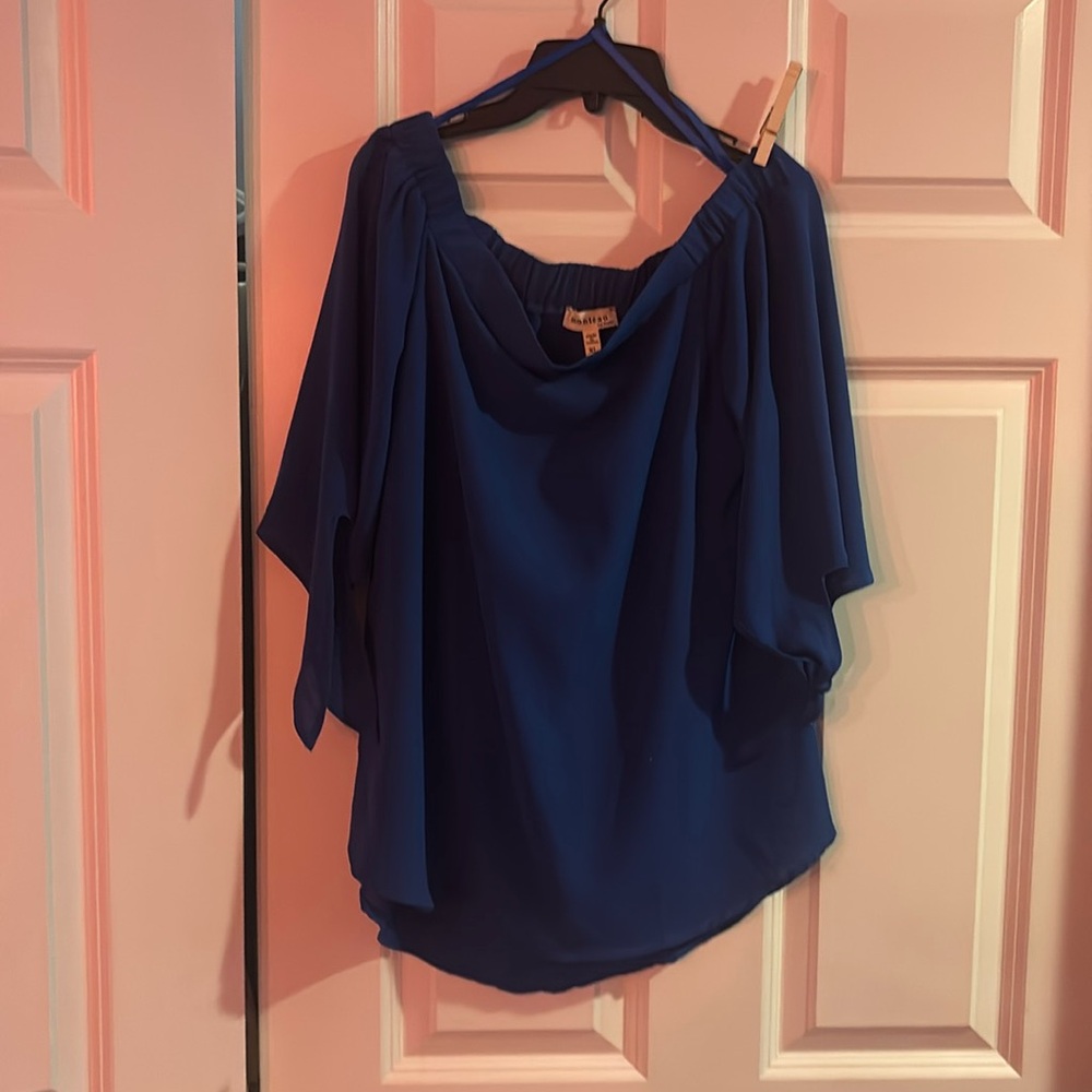 Like new Blue Dolman Sleeve Top